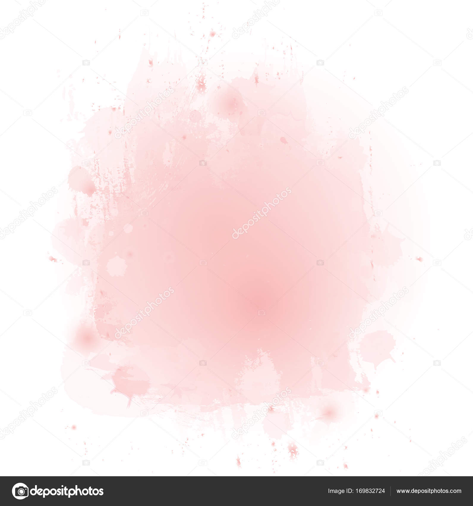 Soft Pink Watercolor Texture Background Vector Stock Vector by