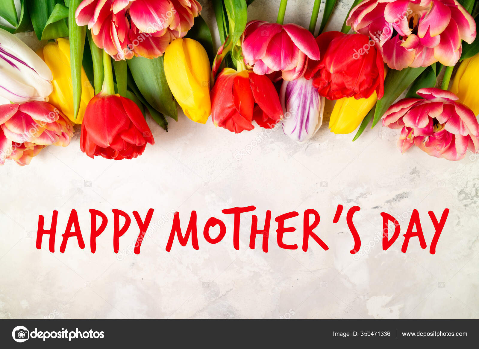 Happy Mother's Day Spring Background Tulips Spring Flowers ...