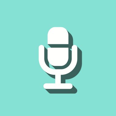 Mikrofon - vektör simgesi.