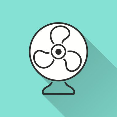 Fan - vektör simgesi.