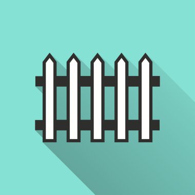 Çit - vektör simgesi.