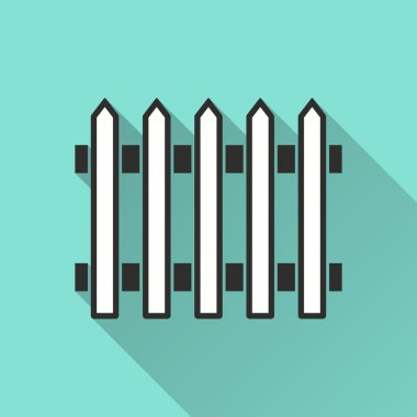 Çit - vektör simgesi.