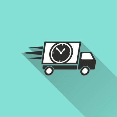 Hızlı teslimat - vektör simgesi.