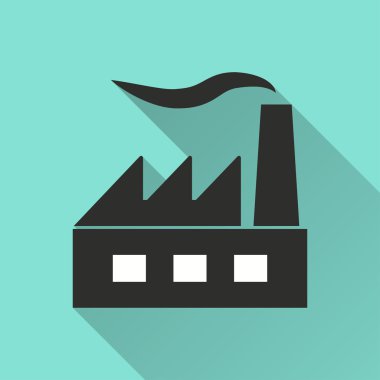 Fabrika - vektör simgesi.