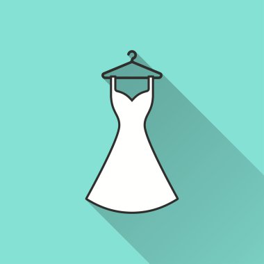 Elbise - vektör simgesi.