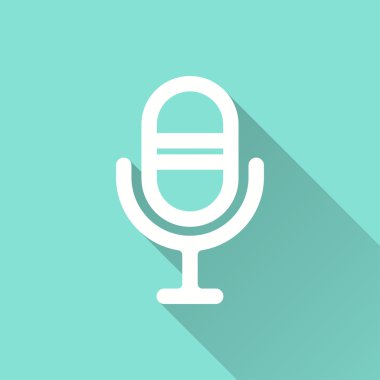 Mikrofon - vektör simgesi.