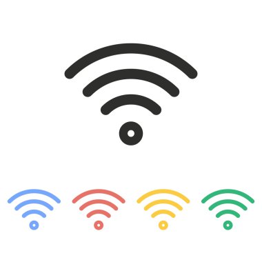 Wi-Fi - vektör simgesi.