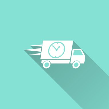 Hızlı teslimat - vektör simgesi.