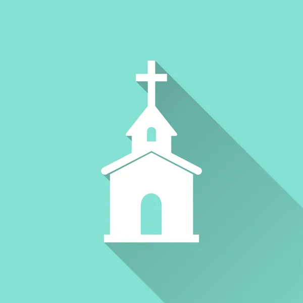 Iglesia - icono de vector . — Vector de stock