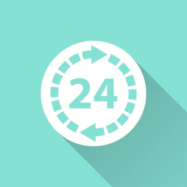 24 timmars service - vektor icon. — Stock vektor