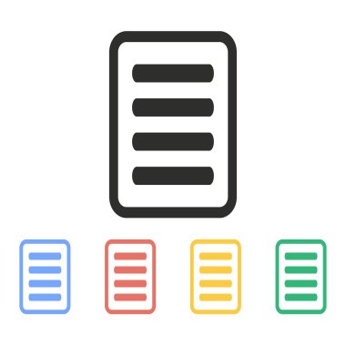 Menü - vektör simgesi.