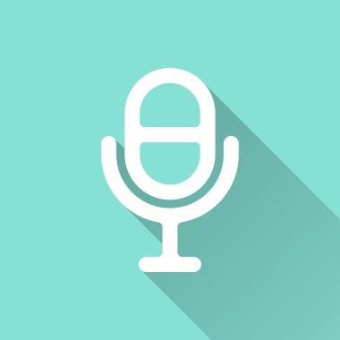 Mikrofon - vektör simgesi.