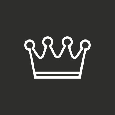 Taç - vektör simgesi.