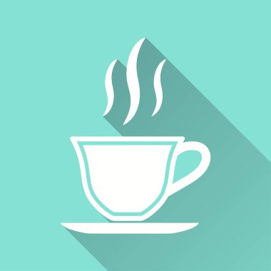Kahve fincanı - vektör simgesi.