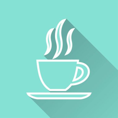 Kahve fincanı - vektör simgesi.