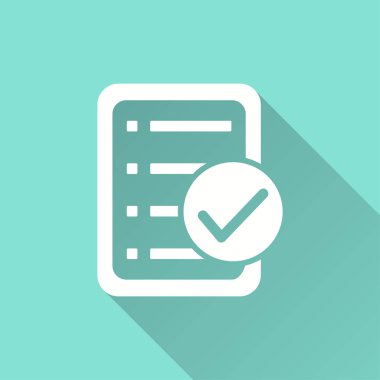 Kontrol listesi - vektör simgesi.