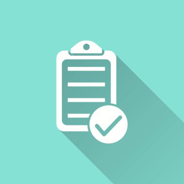 Kontrol listesi - vektör simgesi.