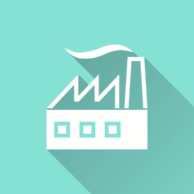 Fabrika - vektör simgesi.