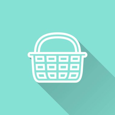 Alışveriş sepeti - vektör simgesi.