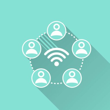 Network Kontrolü-vektör simgesi.