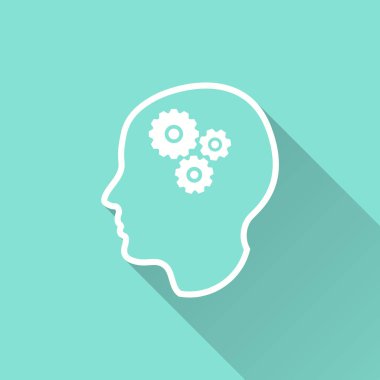 Beyin - vektör simgesi.