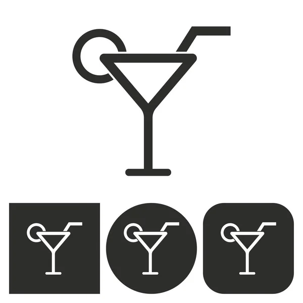 Cocktail - vektor icon. — Stock vektor
