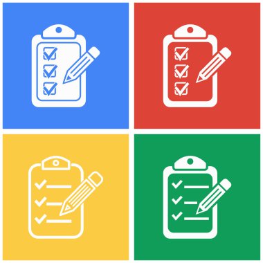 Pano kalem Icon set.
