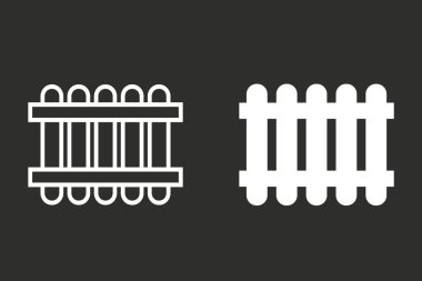 Çit - vektör simgesi.