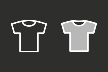 T-shirt-vektör simgesi.