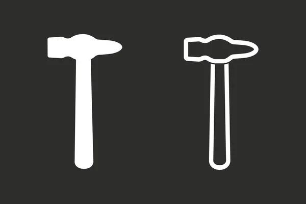 Hammer - Vektor-Symbol. — Stockvektor