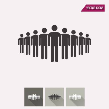 İnsanlar - vektör simgesi.