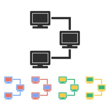 Network Kontrolü-vektör simgesi.