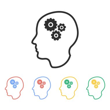 Beyin - vektör simgesi.