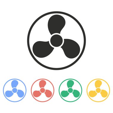 Fan - vektör simgesi.