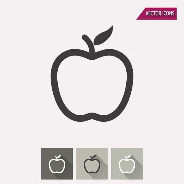 Jablko - vektorové ikony. — Stockový vektor