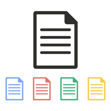 Belge - vektör simgesi.