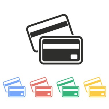 Kredi kartı - vektör simgesi.