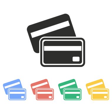 Kredi kartı - vektör simgesi.