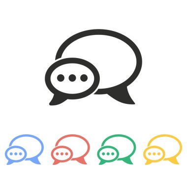 Sohbet - vektör simgesi.