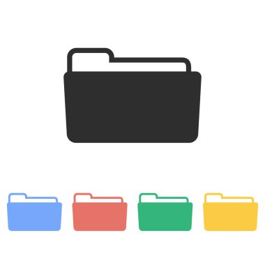 Klasör - vektör simgesi.