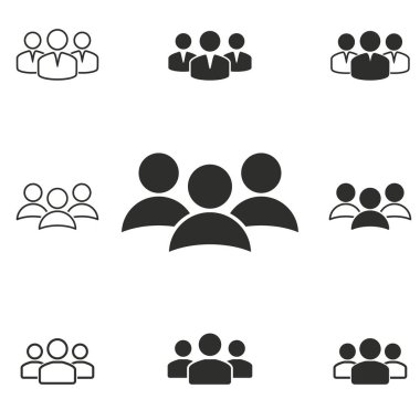 insanlar Icon set.