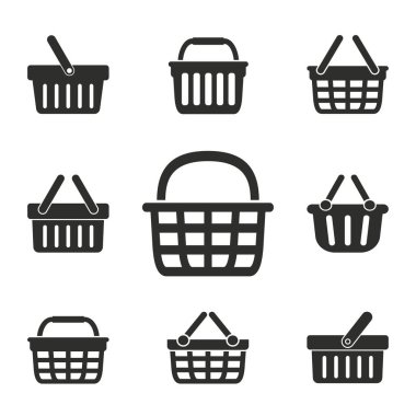 Alışveriş sepeti Icon set.