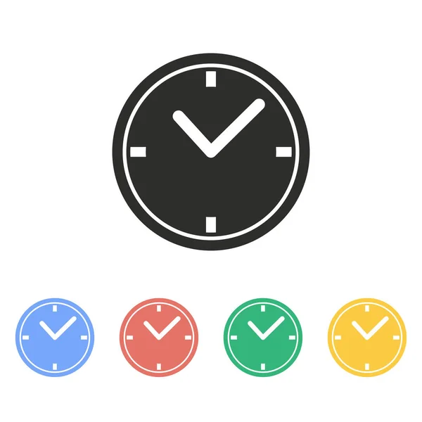 Clock - vector icon. — Stock Vector