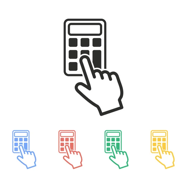 Calculatrice - icône vectorielle . — Image vectorielle