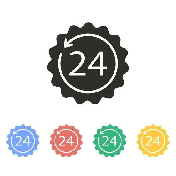 24 hour service - vector icon. — Stock Vector