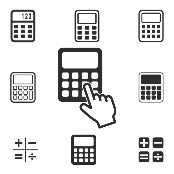 Calculator icon set. — Stock Vector