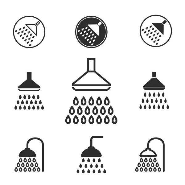 Conjunto de ícone de chuveiro . —  Vetores de Stock