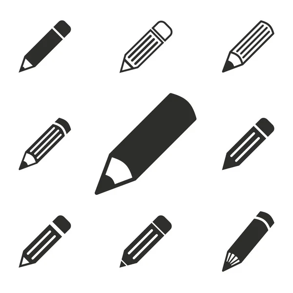Pen icon set. Stock Illustration