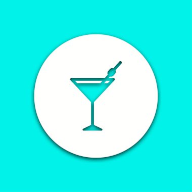 Kokteyl - vektör simgesi.