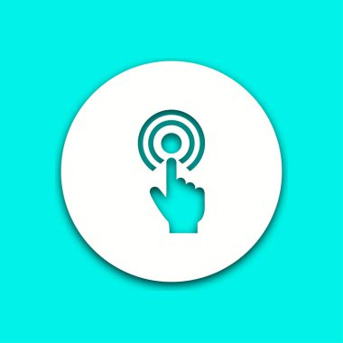 Dokunma - vektör simgesi.